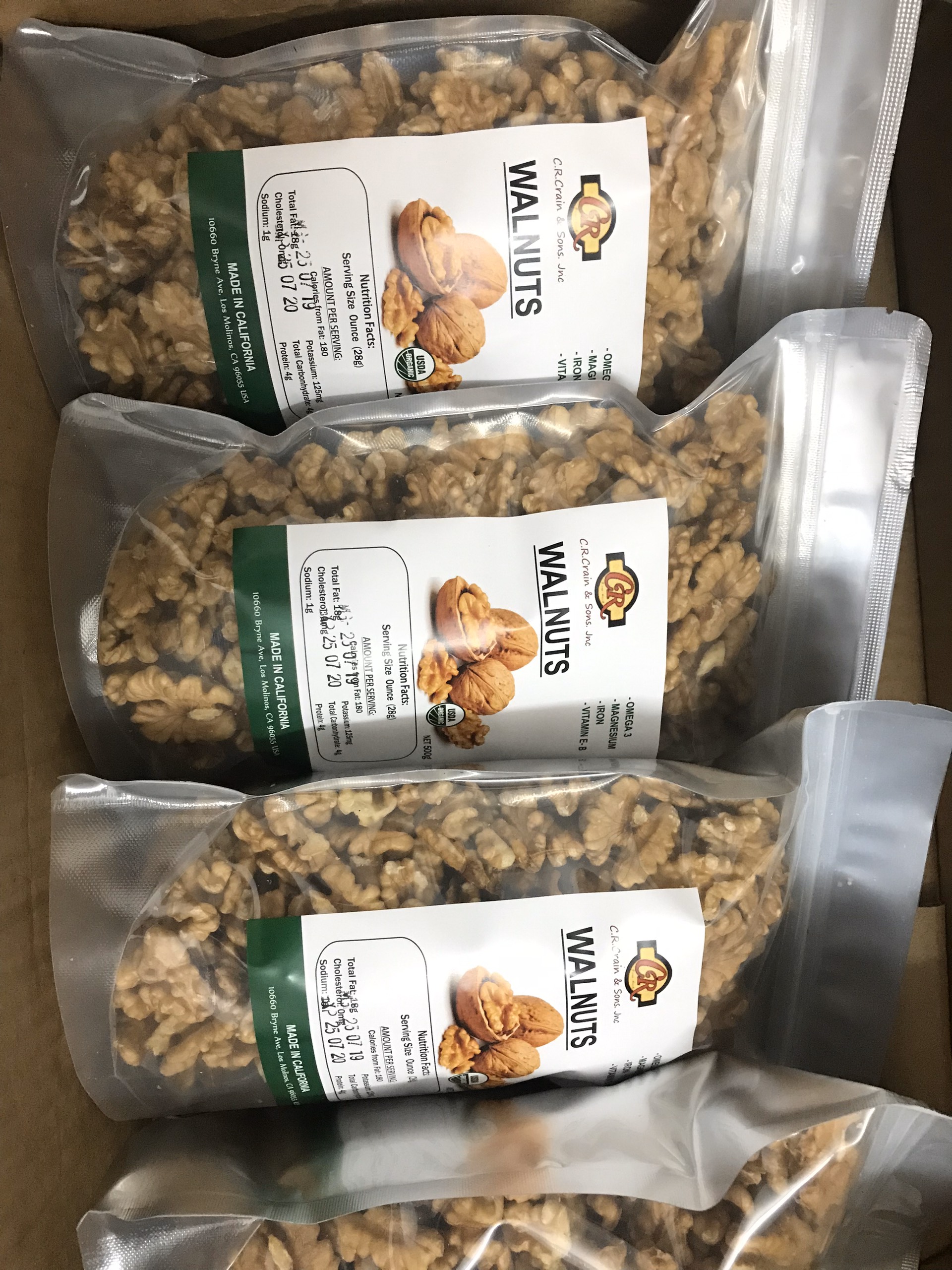 500g Hạt óc chó tách vỏ Mỹ