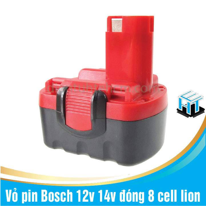 Vỏ pin Đỏ 12v 14v đóng 8 cell lion