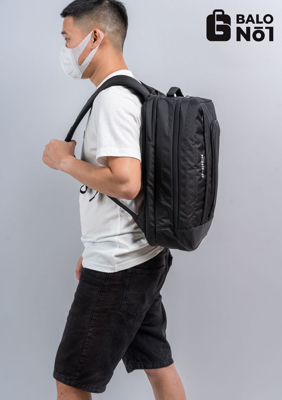 [HCM][Chính Hãng] Balo Cao Cấp Simple Cary A-City 2 - Black
