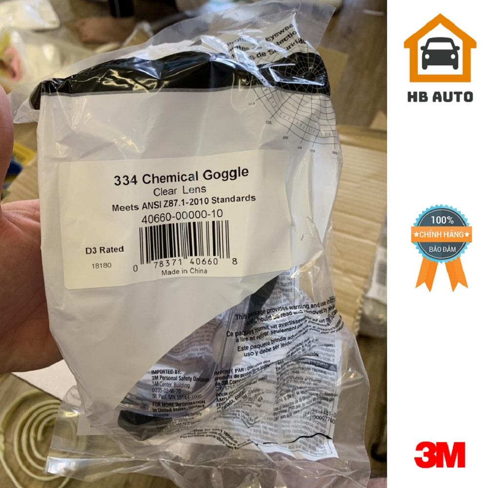 Mắt kính bảo hộ chống hoá chất 3M 334