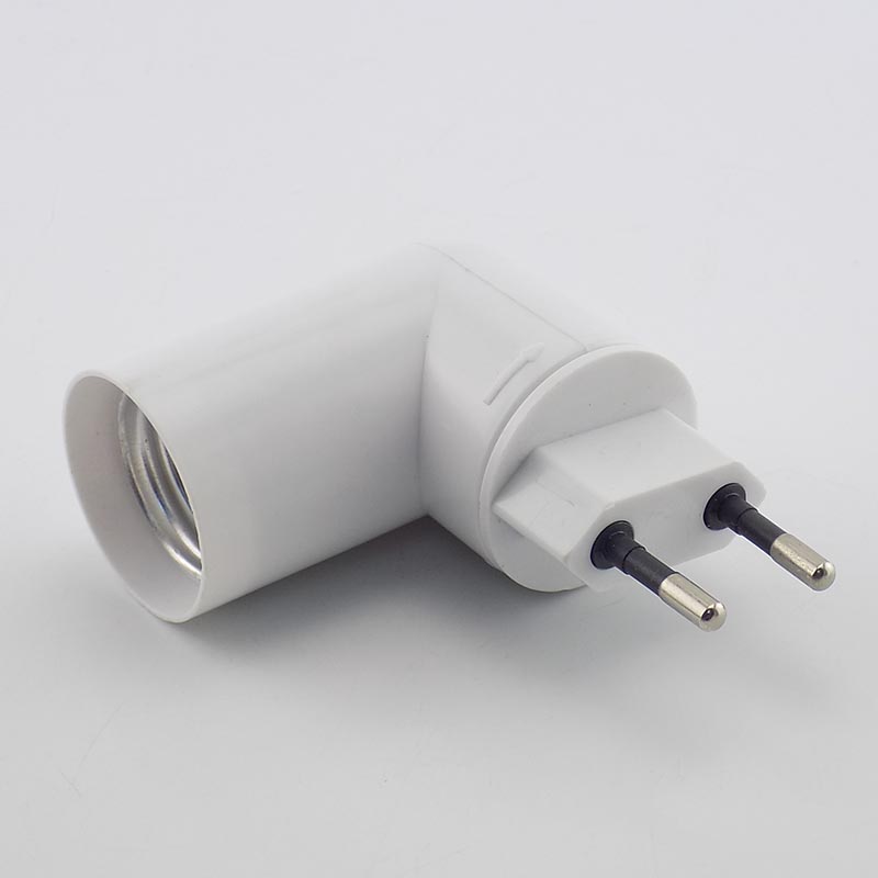 QKKQLA E27 Led Light Lamp Bulb Bases Socket Holder Adjstable 360 Corn Bulb Adapter Power Plug Converter Lighting