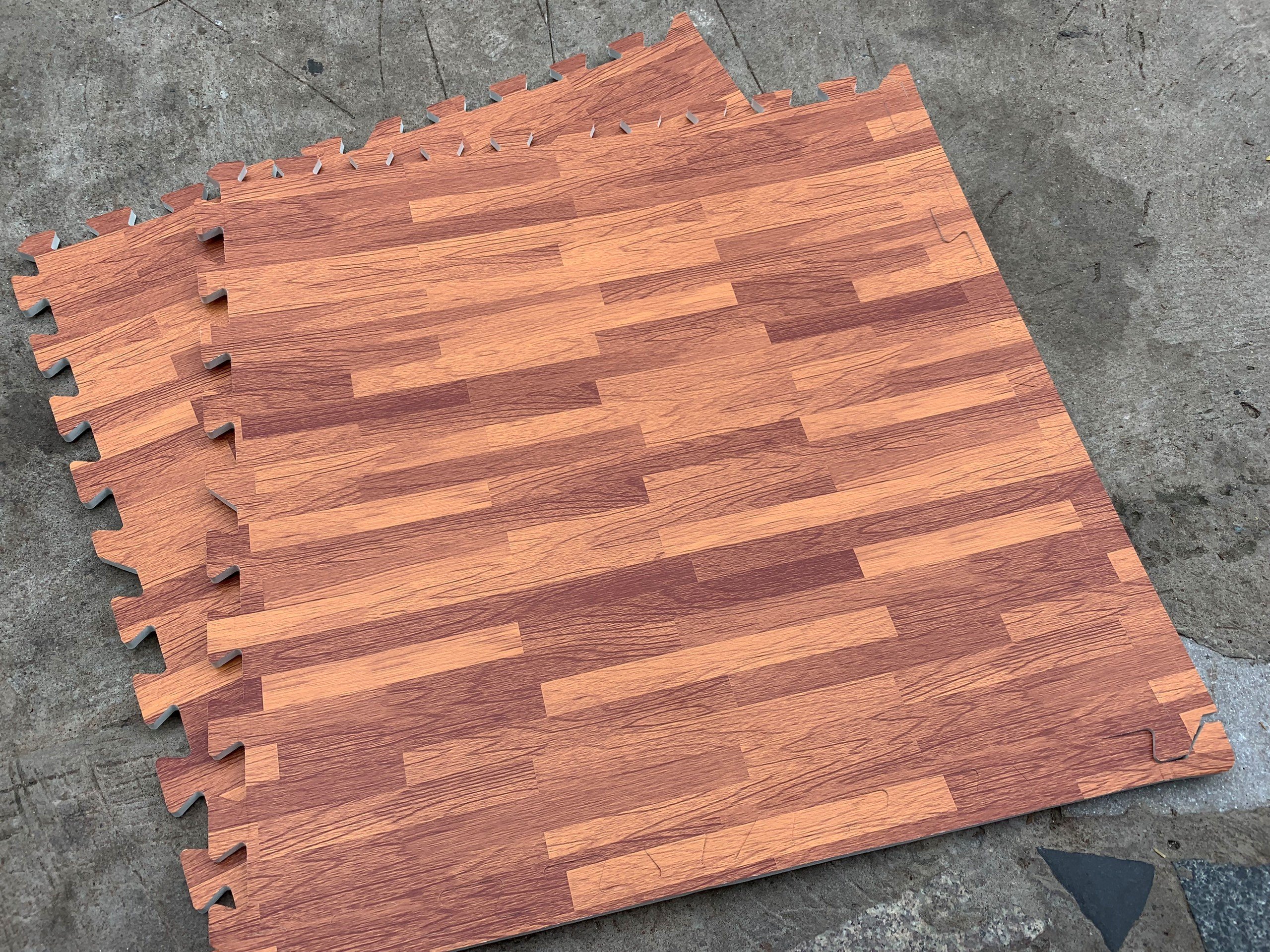 [HCM] Thảm xốp vân gỗ 1 bộ 8 miếng 60x60x1cm (Thảm xốp lót nhà trải sàn)