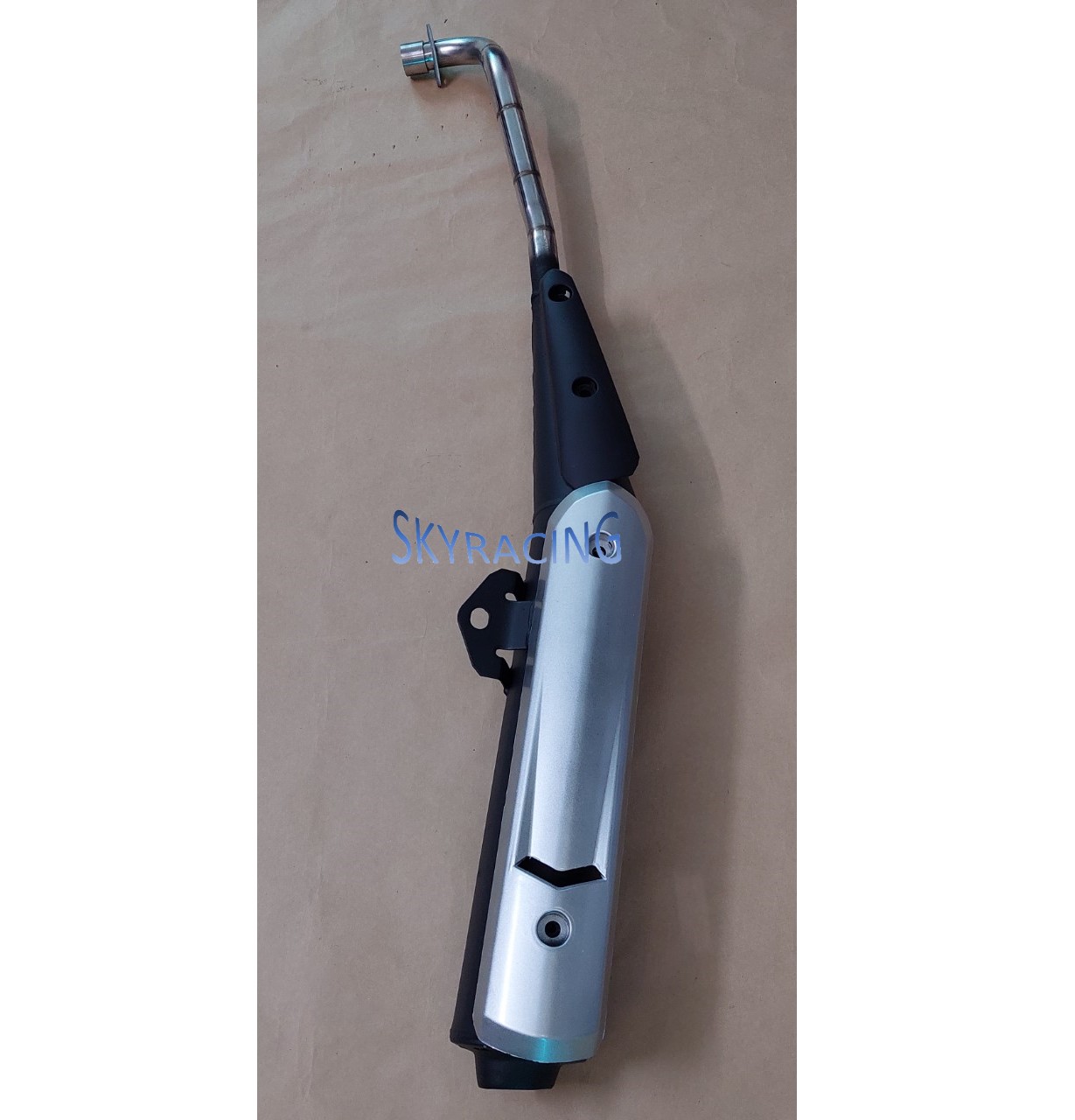 Pô spark ÊM gắn như zin cho xe Sirius tặng kèm ốp pô bạc