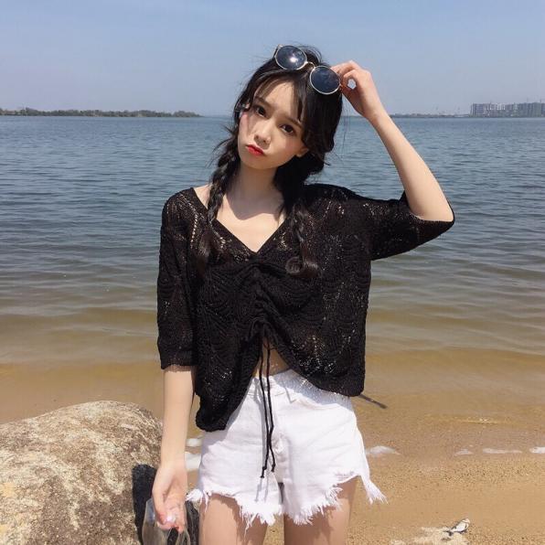 [HCM]ÁO LEN LỔ DÂY RÚT