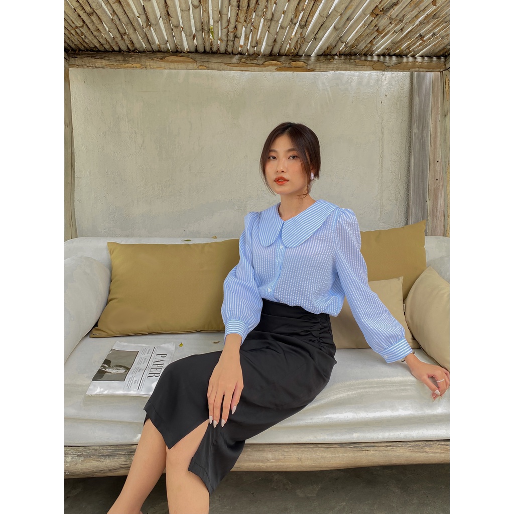 Chân Váy Lụa Rút - Đen  [Cv011 - Senbe Clothing]