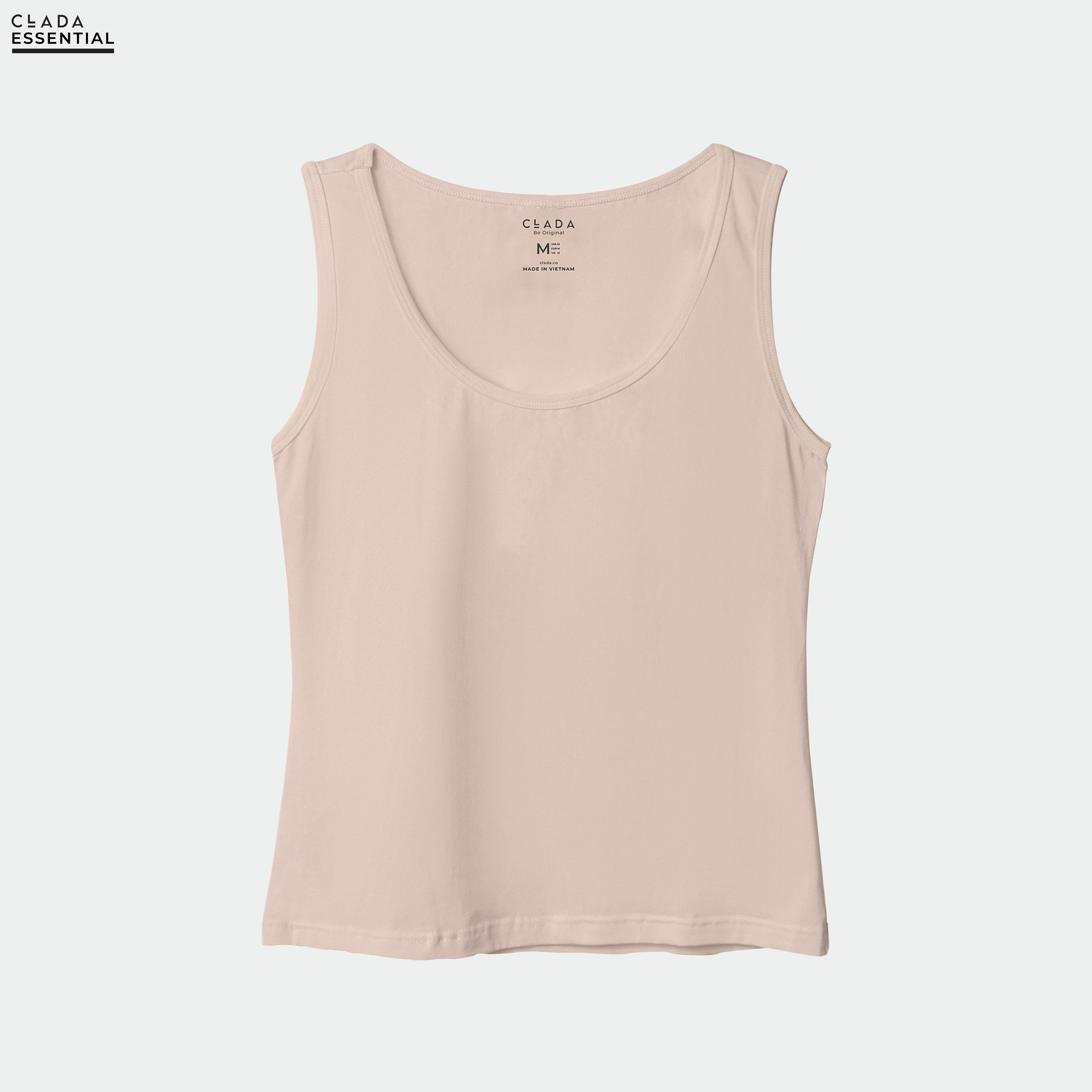 Áo ba lỗ nữ bigsize thương hiệu CLADA - Baby pink