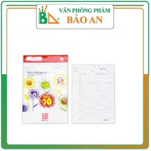Giấy Kiểm Tra  Cấp 1 Hồng Hà 4 Ôly 4919 (15 tờ đôi /tập )