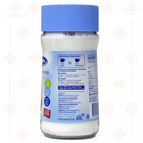 [HCM]Đường ăn kiêng Hermesetas lọ 90g