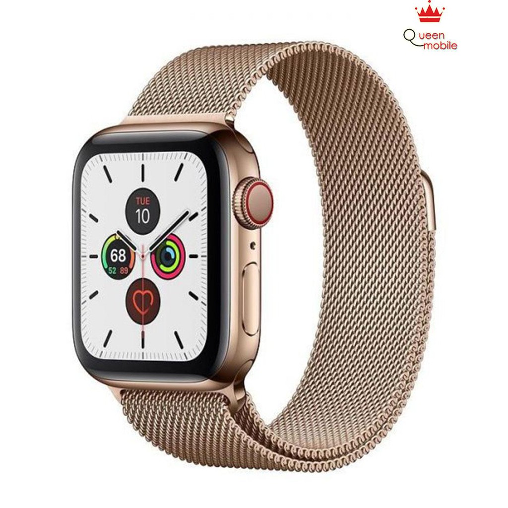 >> BÁO GIÁ Apple Watch Oximeter | Shopee Lazada Sendo Tiki mới nhất 52 Apple Watch 6 44mm (LTE) Viền Thép Stainless Vàng Gold - Dây Thép Vàng New Seal