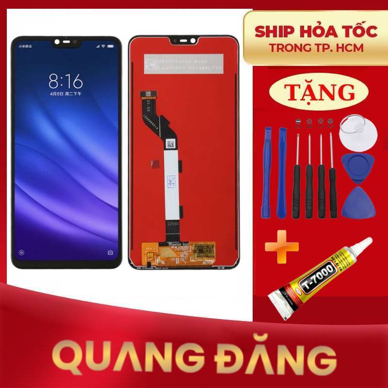 Bộ màn hình xiaomi mi 8 lite tặng keo dán và bộ sửa 9 món