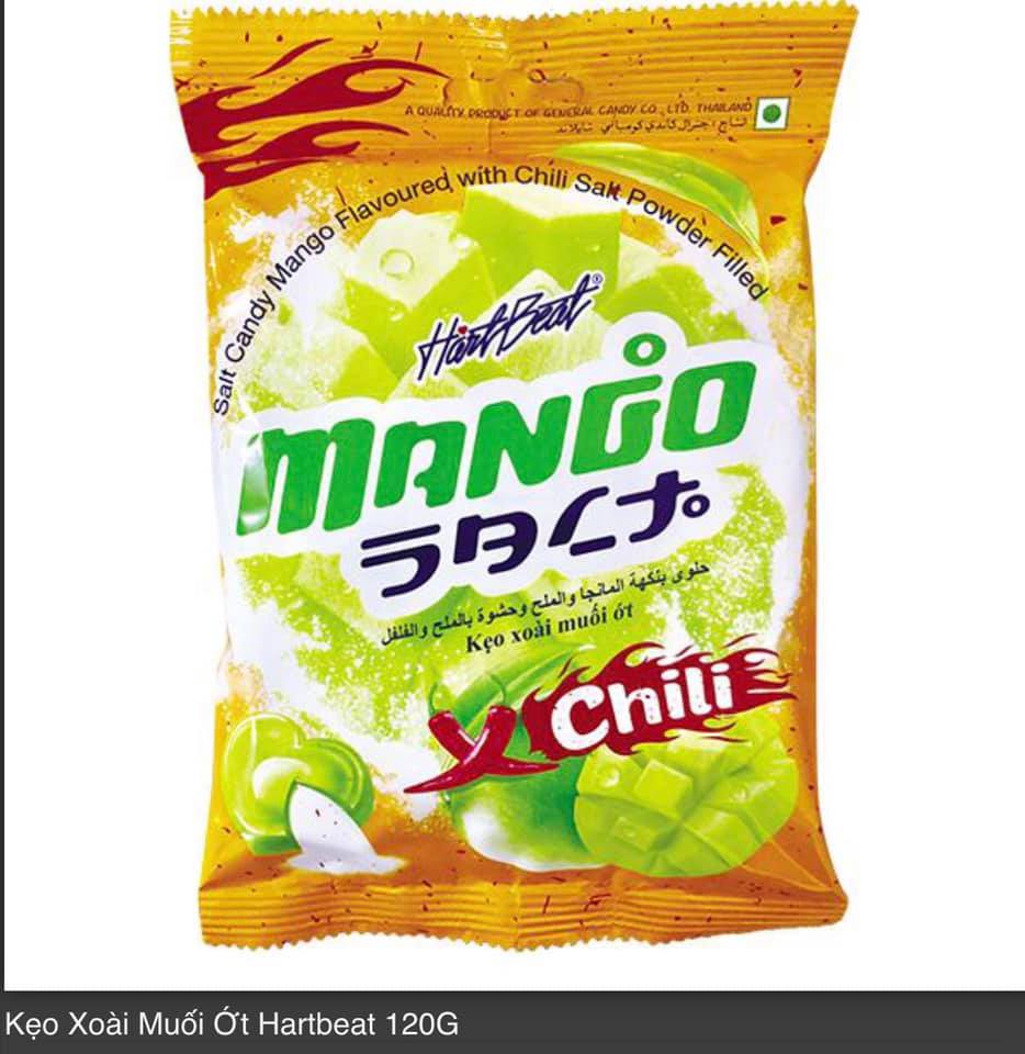 Kẹo Xoài Muối Ớt Thái Lan Hart Beat 120g