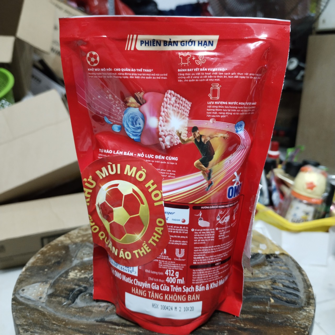 1 Bịch Nước giặt OMO Matic 412g (Hàng khuyến mãi)
