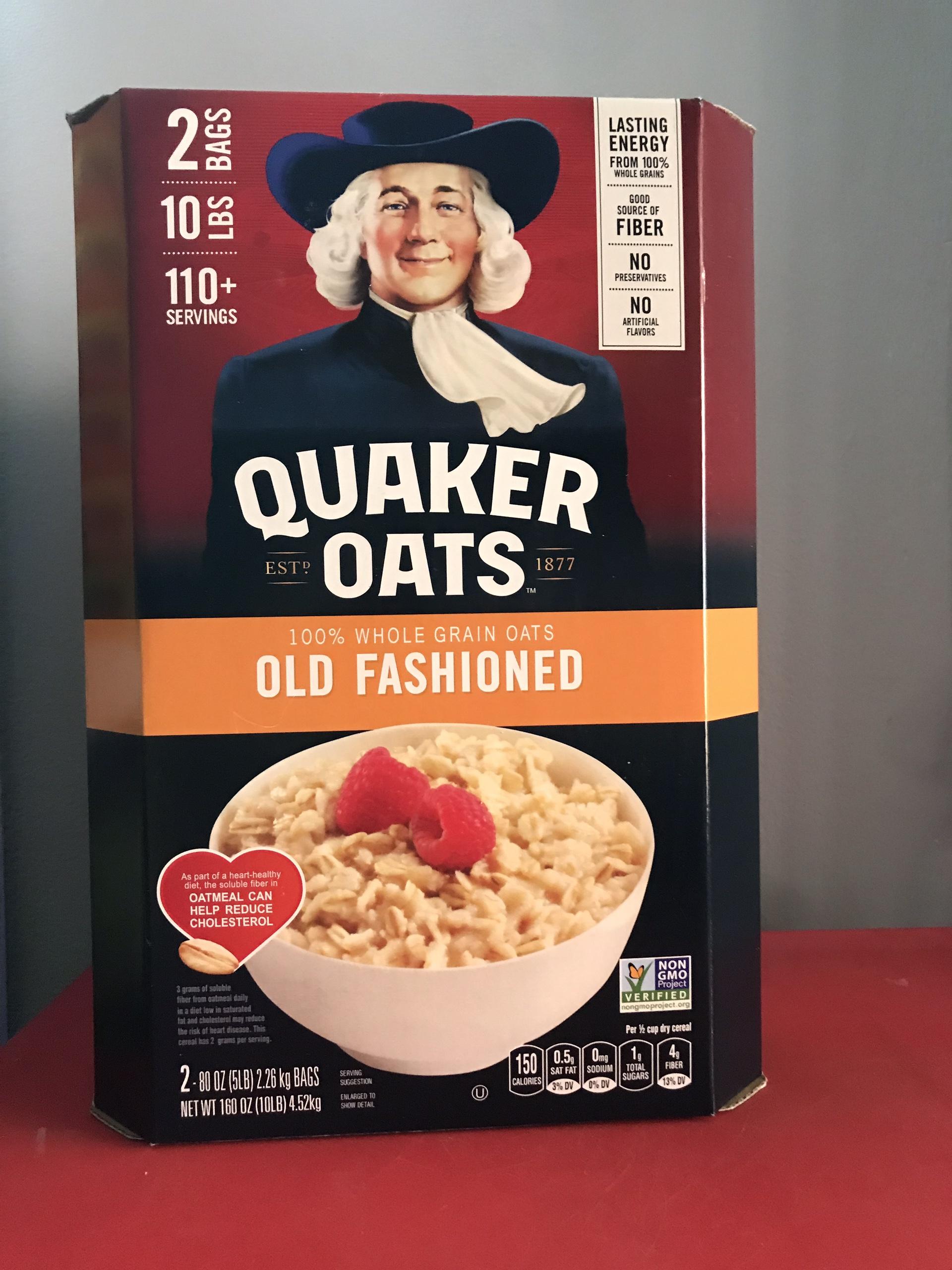 Yến mạch cán mỏng Quaker Oats thùng 4.5kg