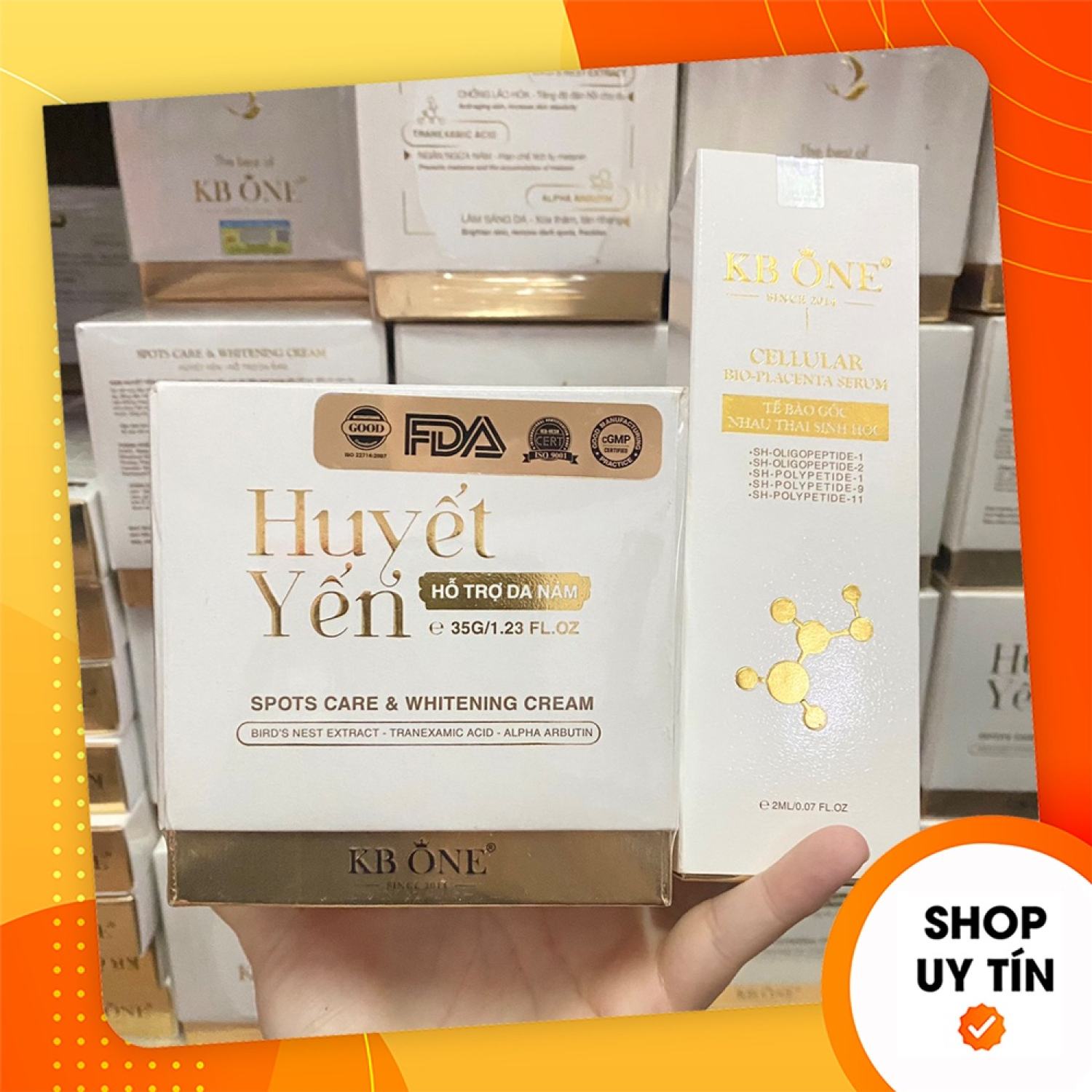 Kem huyết yến kb one - tặng kèm serum tế bào gốc kbone - 8936095371652