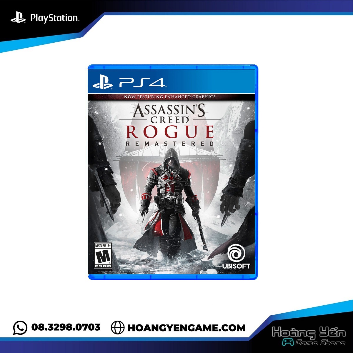Đĩa game Assassins Creed Rogue Remastered PS4