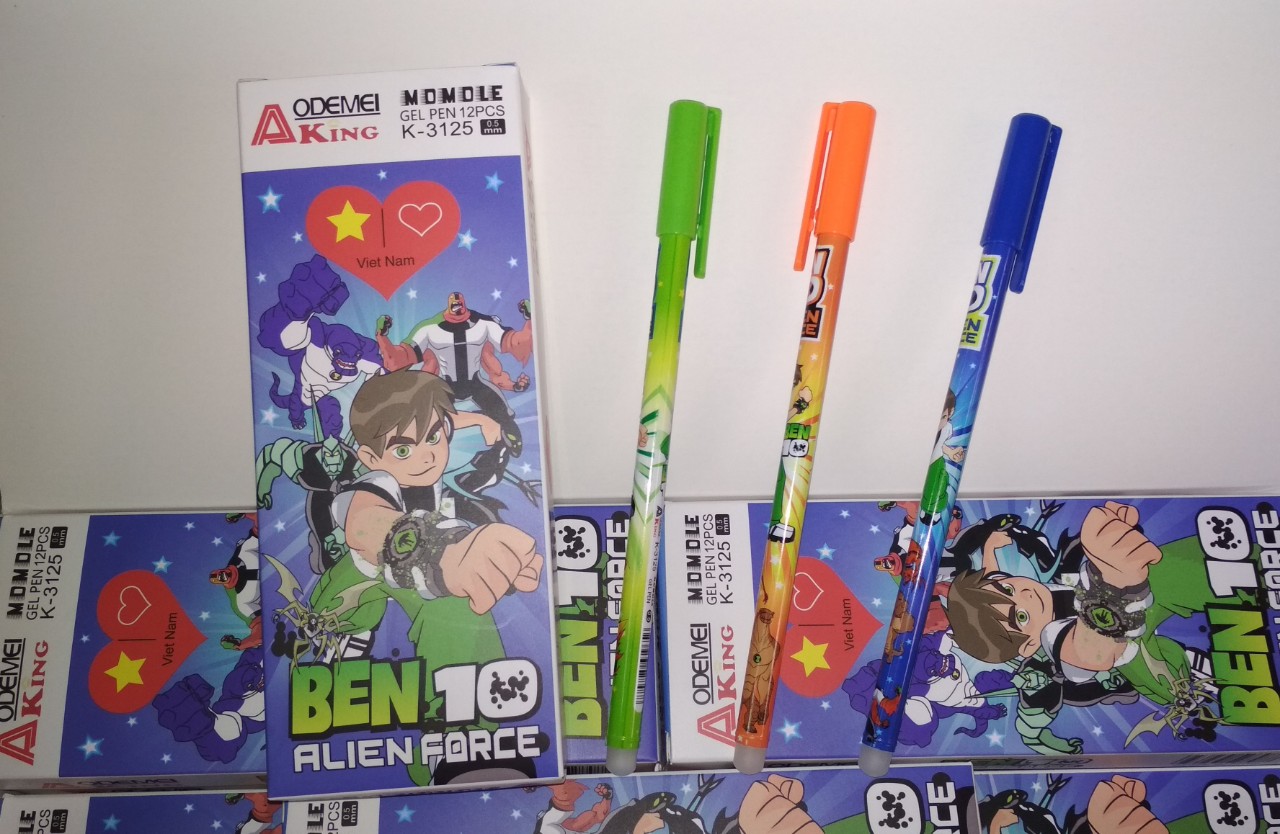 HỘP 12 CÂY BÚT XÓA ĐƯỢC HÌNH BEN10