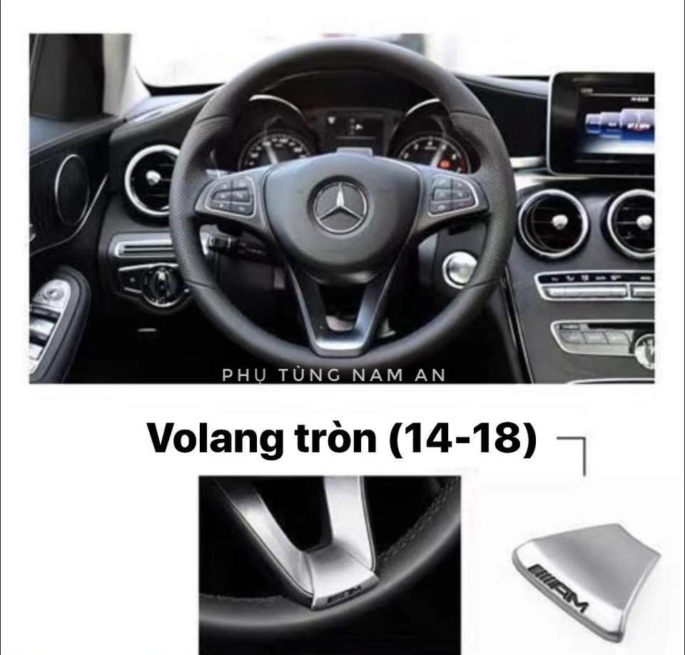 ỐP VÔ LĂNG AMG MERCEDES (LOGO VÔ LĂNG AMG)