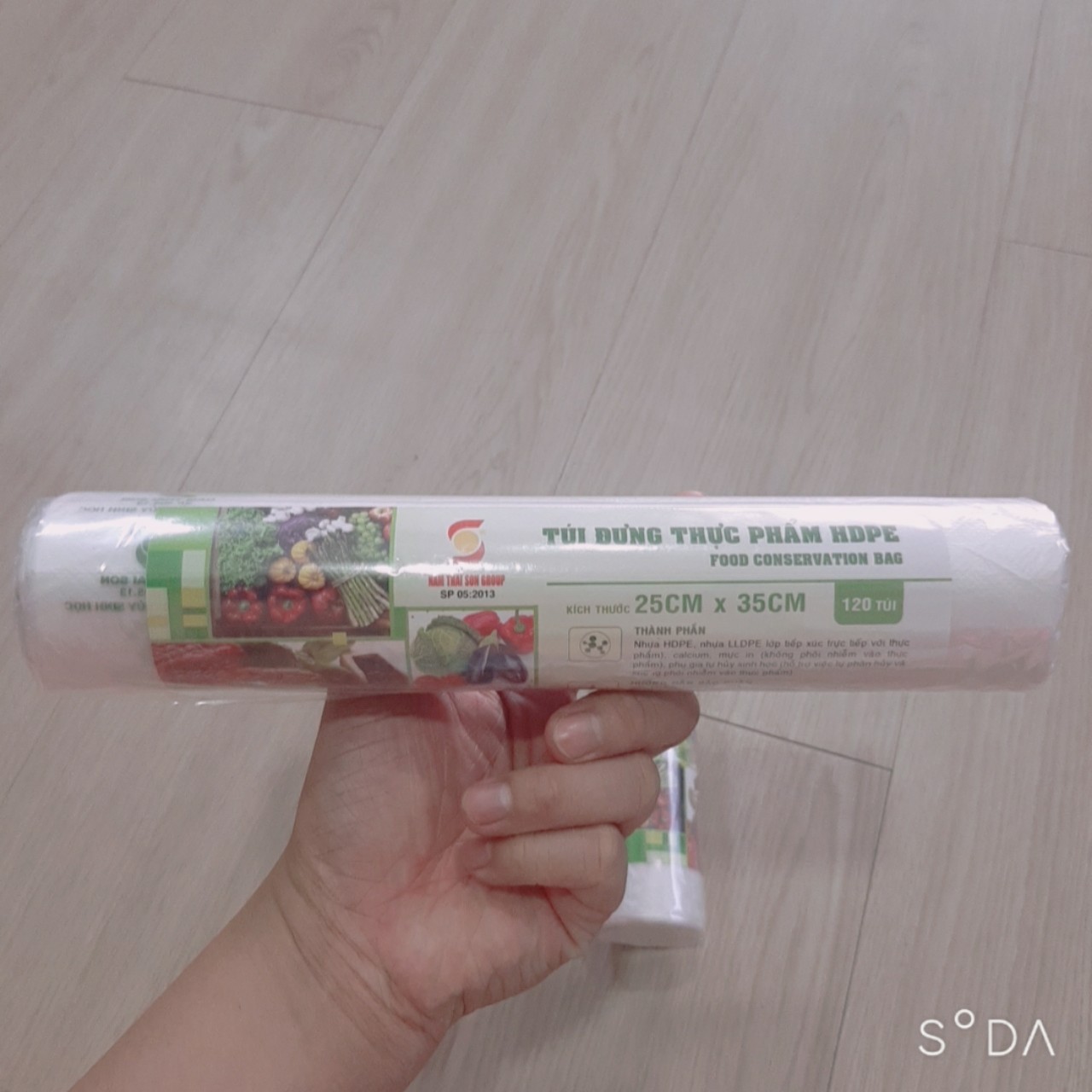 Cuộn 120 Túi Đựng Thực Phẩm Tự Hủy Sinh Học