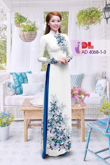[HCM]Vải áo dài in hoa lan