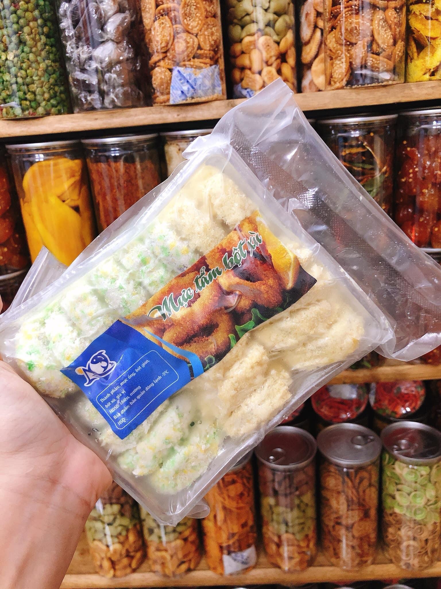 Mực tẩm bột chiên xù - hộp 500gr (giao tphcm)