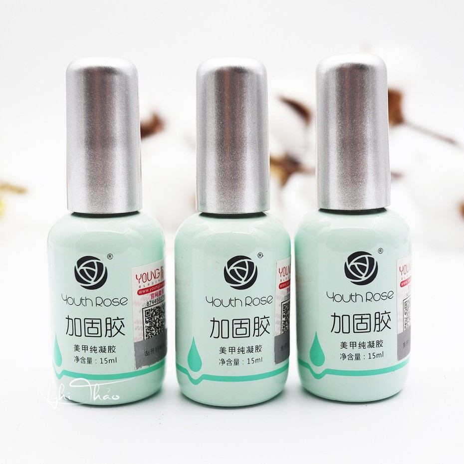 Base-Top-Cứng Móng Hoa Hồng Youth Rose làm móng