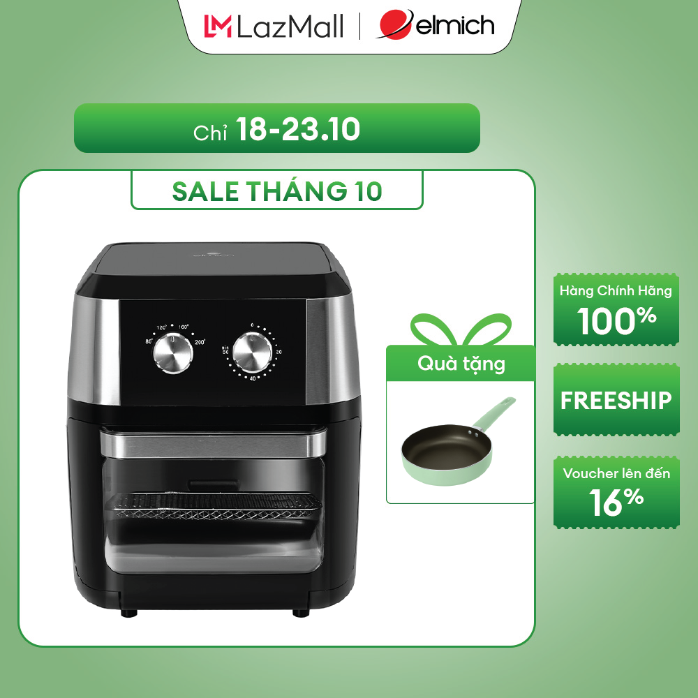 (Chỉ 25-29.10)Lò chiên không dầu Elmich AFE-9158