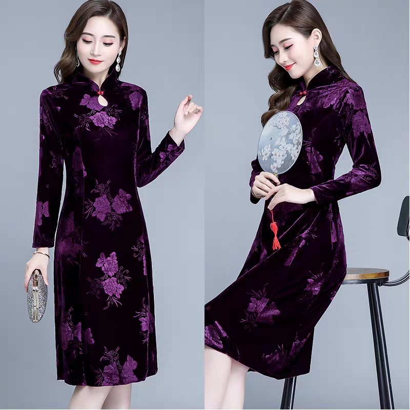 Đầm dự tiệc trung niên sang trọng