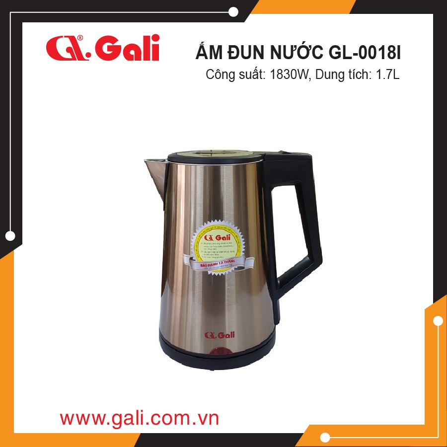 [HCM]ẤM ĐUN NƯỚC GALI GL-0018I