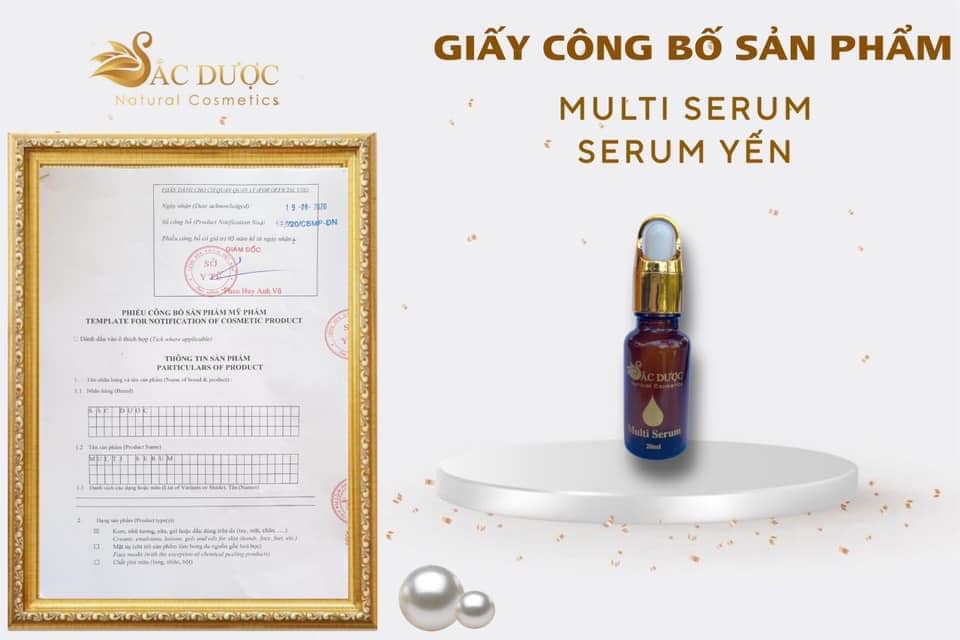 MULTI SERUM- Tinh chất yến cấp ẩm và dưỡng trắng da