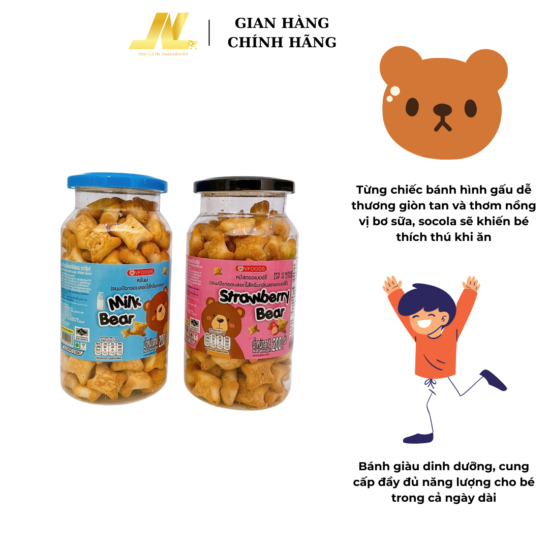 Bánh Gấu Vfoods Thái Lan