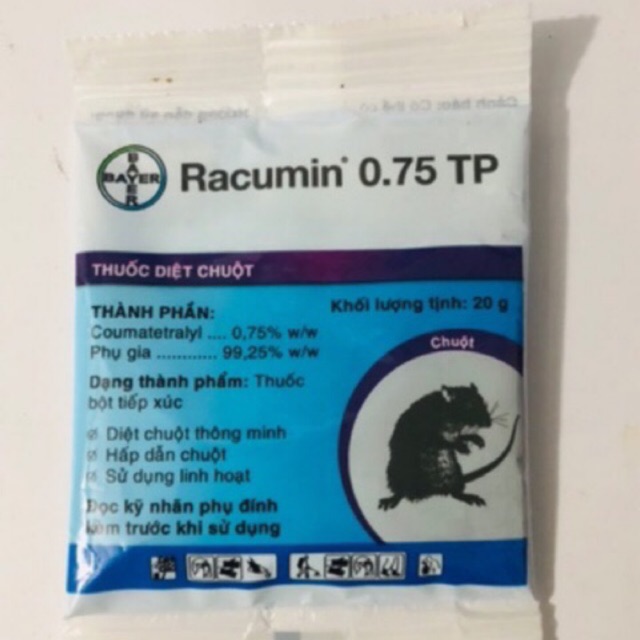Thuốc Diệt Chuột Racumin TP 0.75 (1 gói).