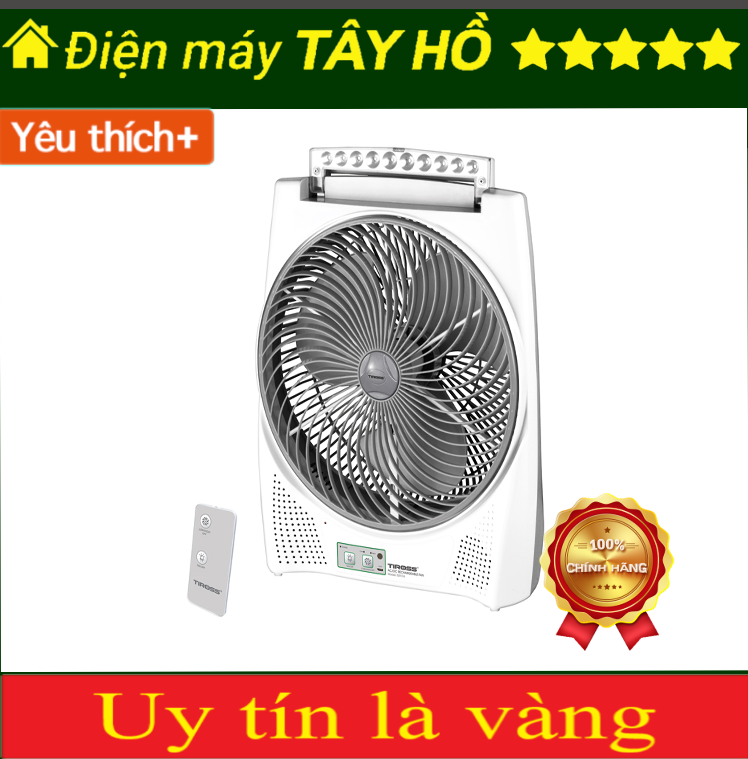 [HÀNG CHÍNH HÃNG] Quạt tích điện Tiross TS9174 (Có điều khiển)