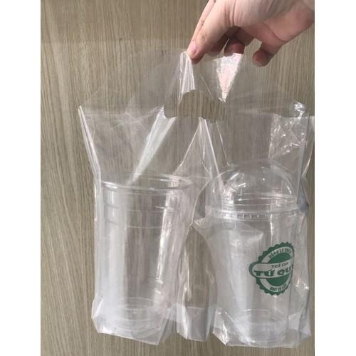 1kg túi đựng ly ép ngăn/ 1ly (túi đựng trà sữa)