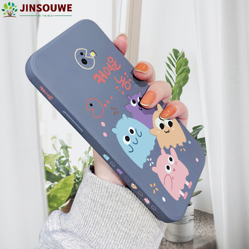 Jinsouwe Casing Case For Samsung Galaxy J4 Plus 2018 J4+ J4 Prime J5 Prime J6 Plus 2018 J6+ J6 Prime J7 2015 J7 Core J7 Pro Case For Boys Girls Cartoon Monster Family Casing Silicone Camera Protect Cover