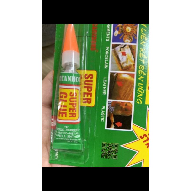 Keo Dán Siêu Dính Super Glue Loại 1 Dán Mọi Vật Liệu