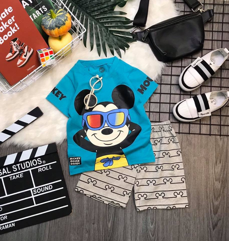 Sét bộ thun bé trai in hình siêu nhân