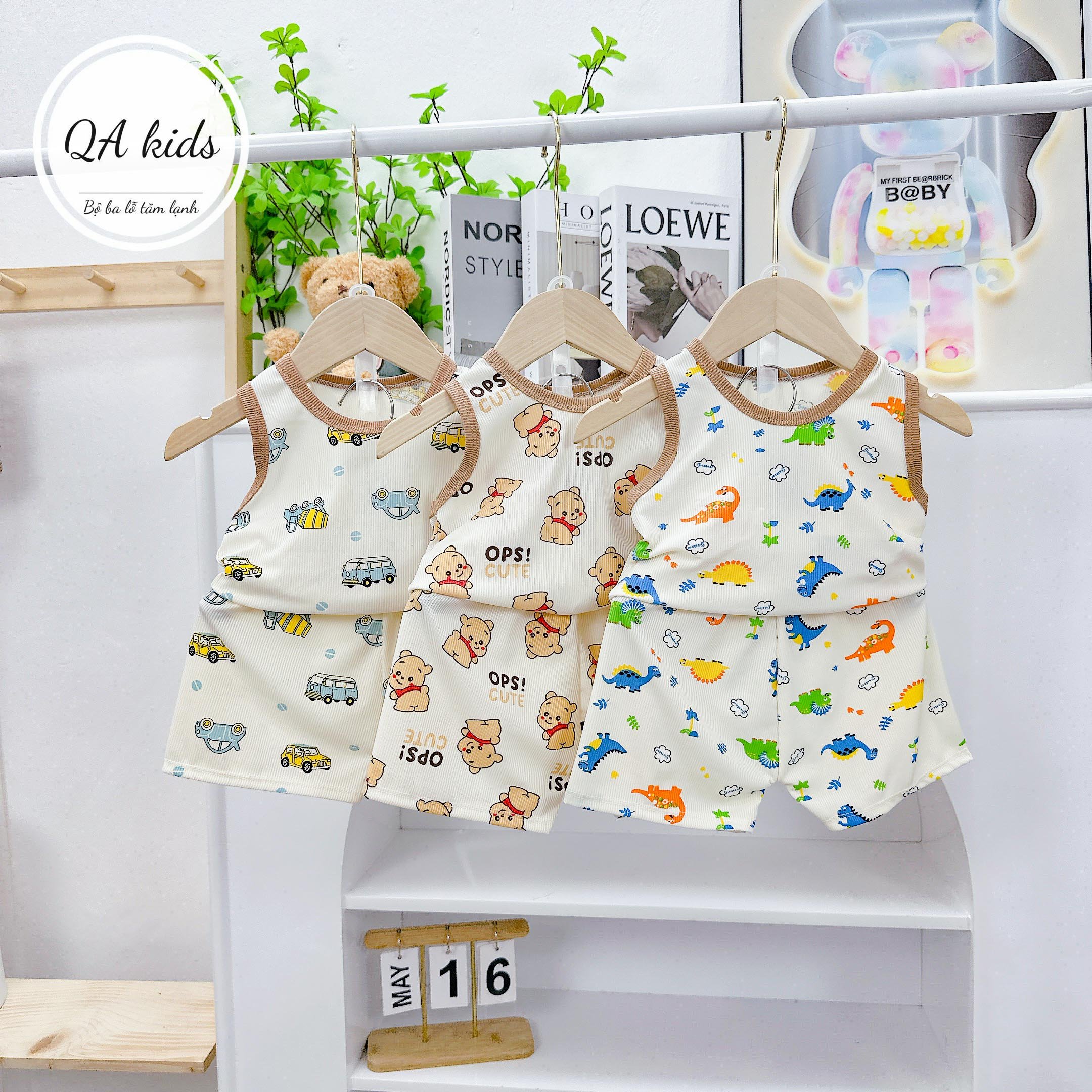 Bộ thun gân tăm cho bé từ 6-16kg