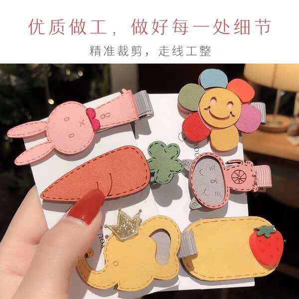 Sét 5 kẹp tóc dễ thương, cute hạt me