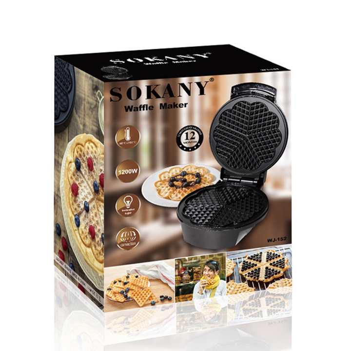 [Chính Hãng] Máy làm bánh bông lan, bánh Waffle SOKANY