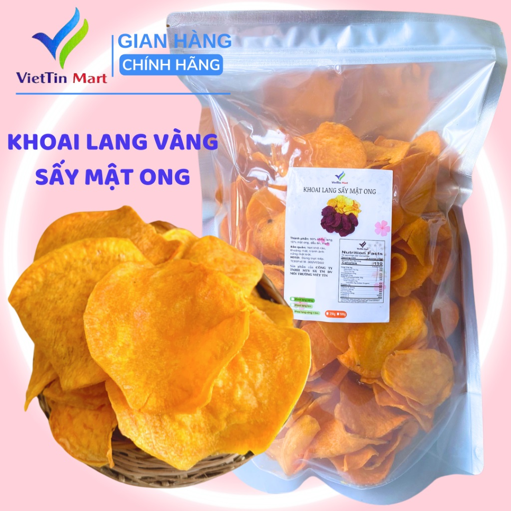 500GR_ Khoai lang vàng sấy tẩm mật ong - Viettin mart