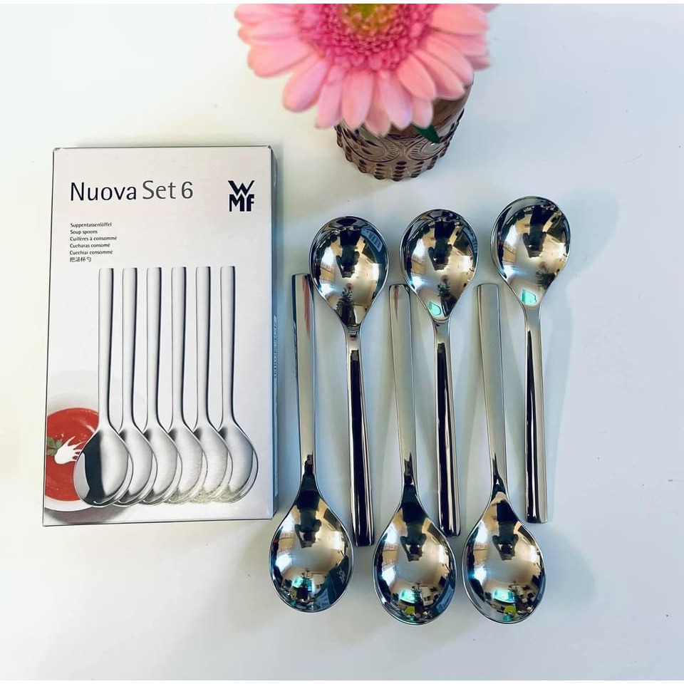 Set 6 thìa to ăn cơm INOX WMF NOUVA nhập khẩu