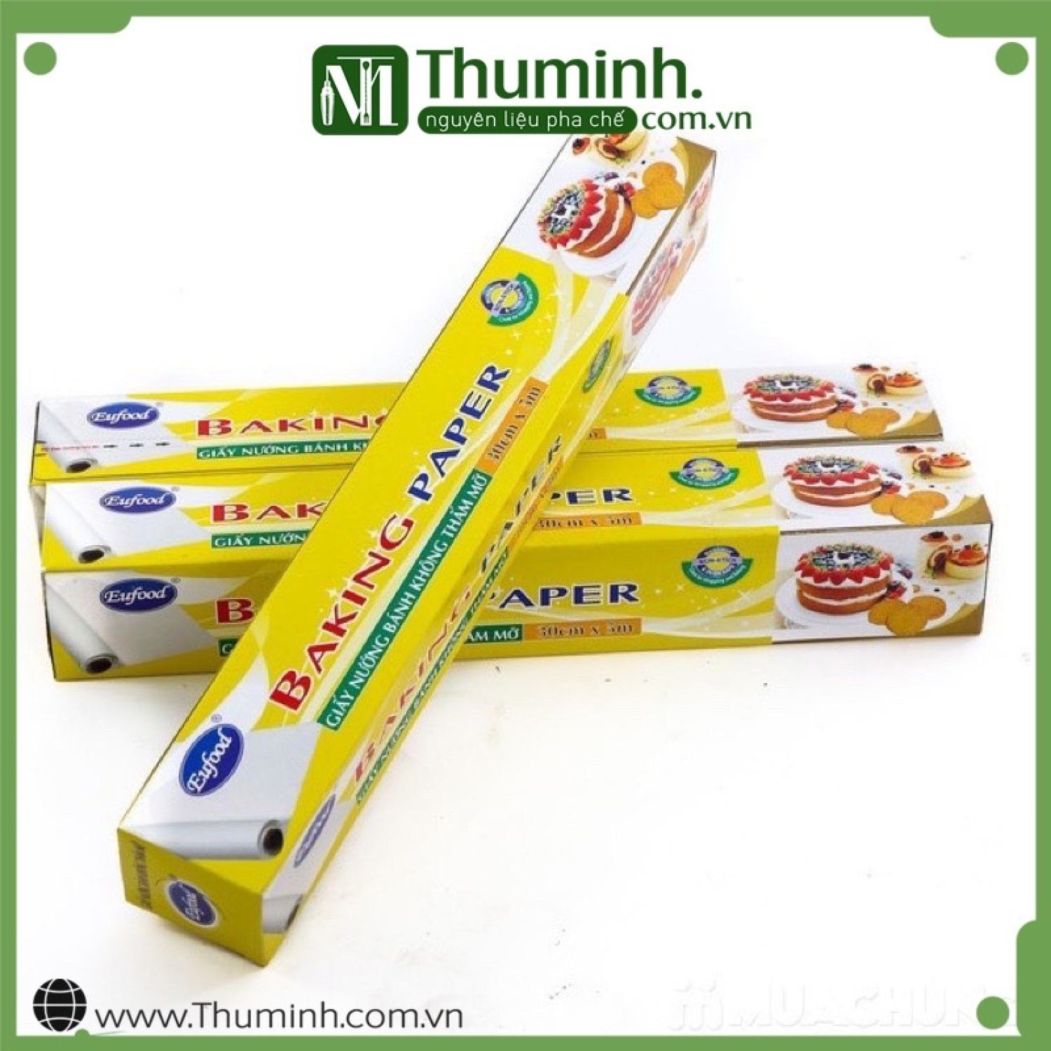 Giấy nến cuộn nướng bánh eufood 30cm x 5m