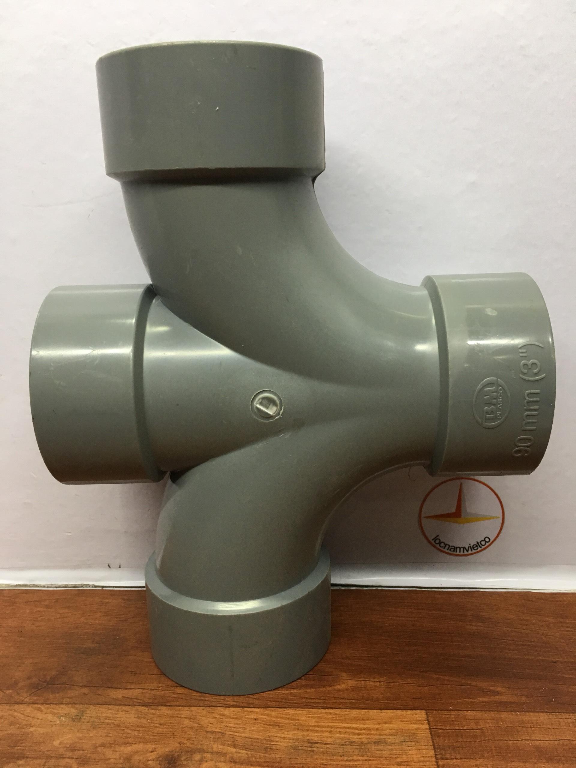 Tứ thông ( chữ thập cong ) 90 nhựa PVC Bình Minh