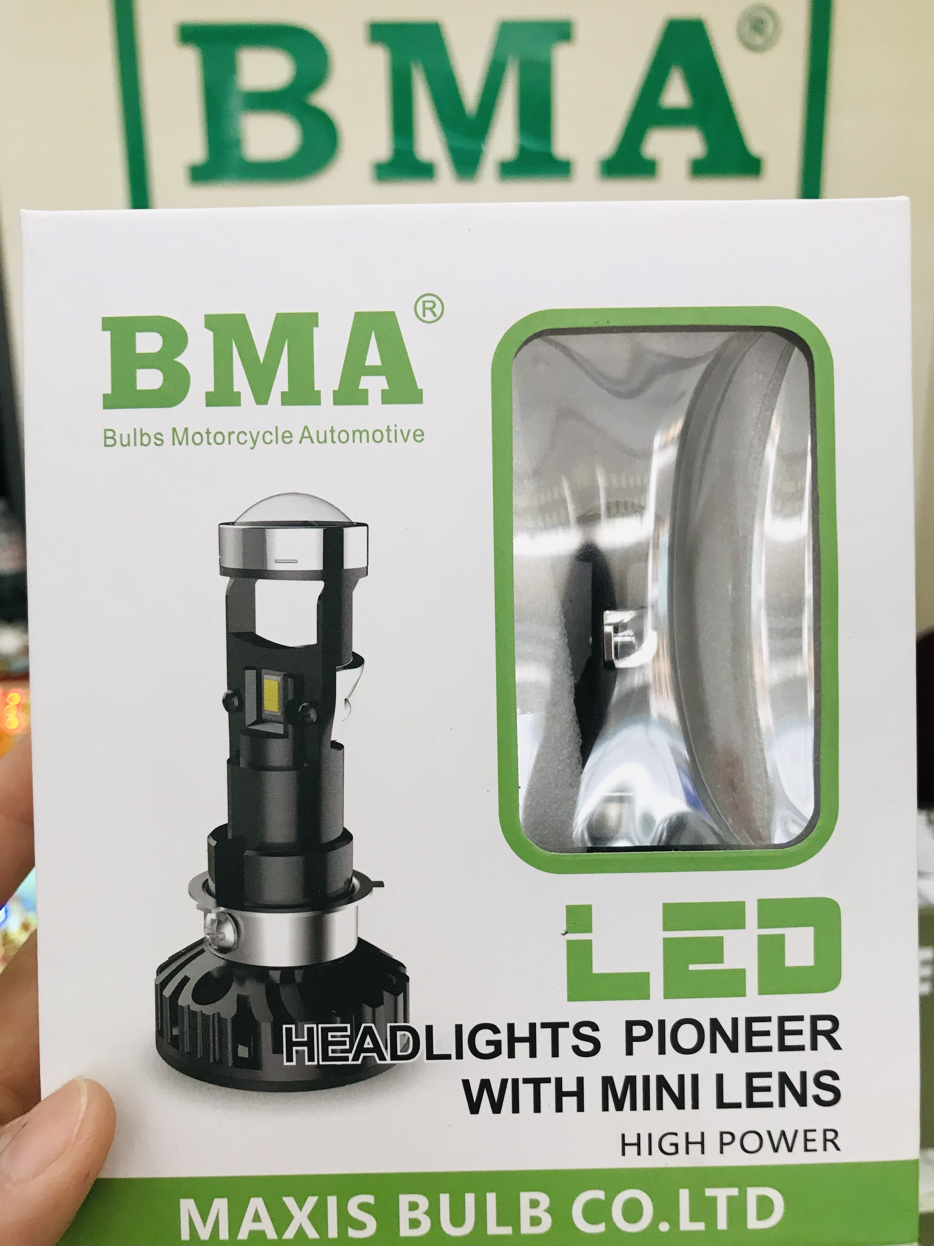 Đèn Pha Bi Cầu BMA M8C ( R02 ) 35W/H4/M5/12V/DC Chống Chói (GIÁ 1 BÓNG)