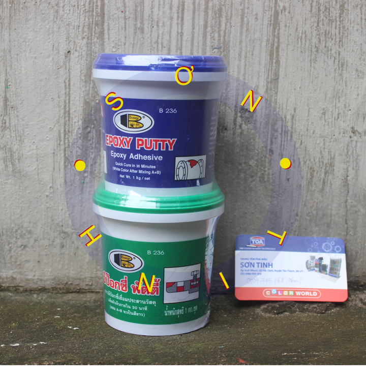 Keo dán đa năng - keo ab - epoxy putty bosny - nhập khẩu thái lan