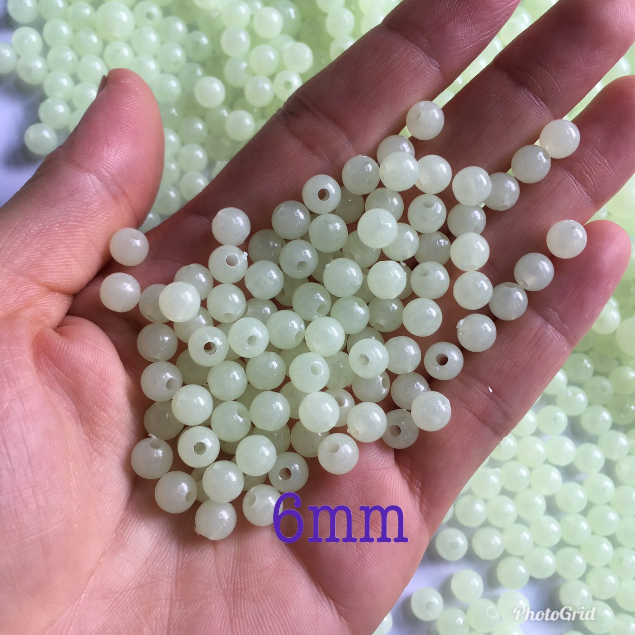 Hạt nhựa tròn dạ quang