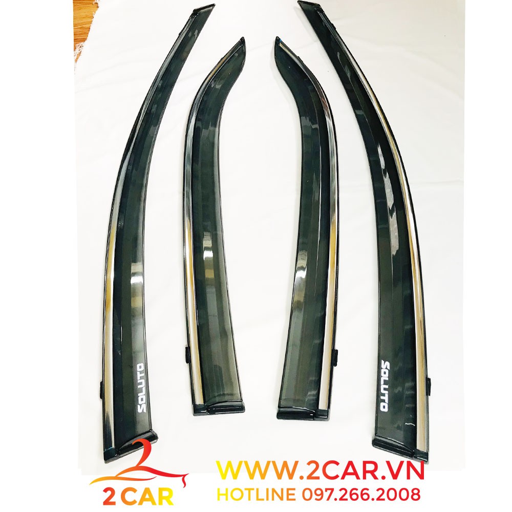 Vè che mưa xe Kia Soluto 2019- 2021, 2022, 2023 CHỈ MẠ crom cao cấp