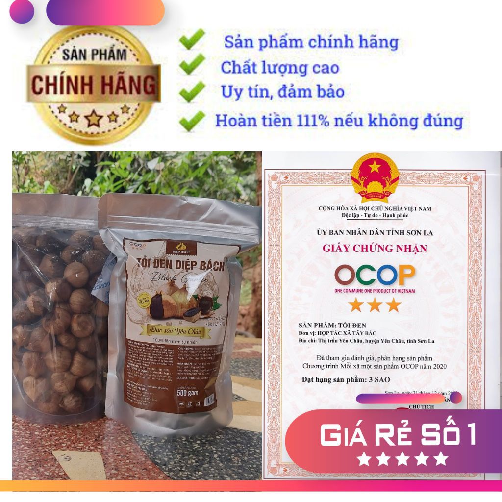 Tỏi Đen Cô Đơn loại 1  [Combo 5kg/10 túi]