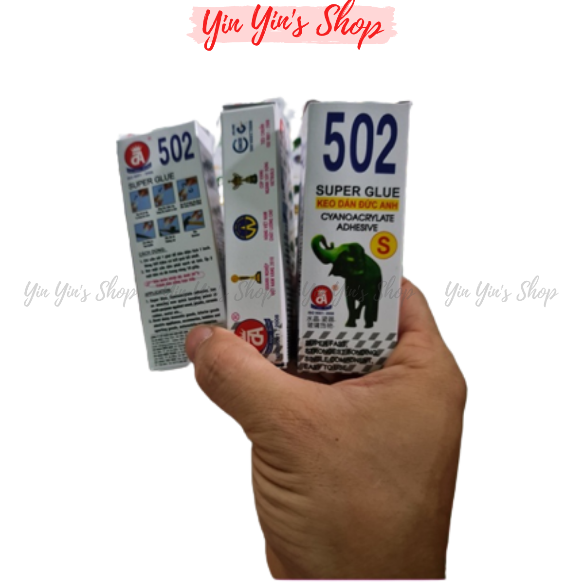 Combo 3 Chai Keo Dán 502 Con Voi Siêu Dính Đa Năng