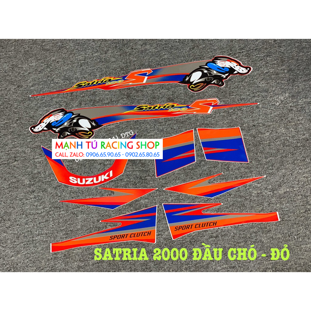 TEM SATRIA 2000 ĐẦU CHÓ - TEM 3 LỚP